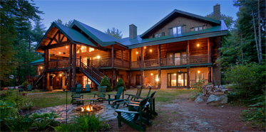 Exterior of Trout Point Lodge of Nova Scotia