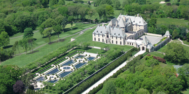 Aerial View at Oheka Castle Hotel