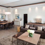 Suite Living Room at Hilton at Resorts World BiminiThe Bahamas