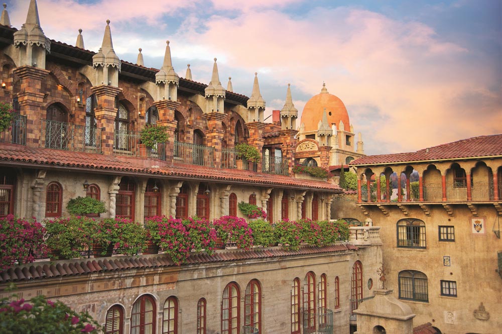 Exterior of Mission Inn Hotel and Spa, CAlifornia