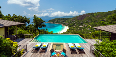 Pool view of Four Seasons Resort Seychelles