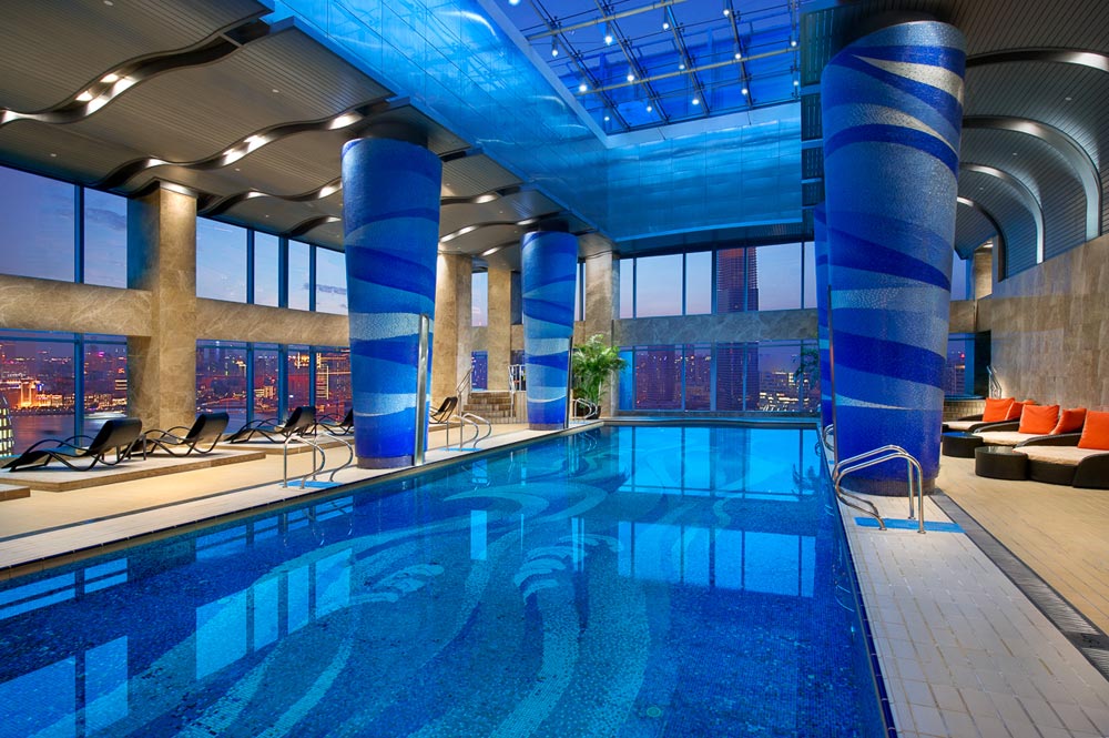 Indoor Pool at Grand Kempinski Hotel Shanghai, China