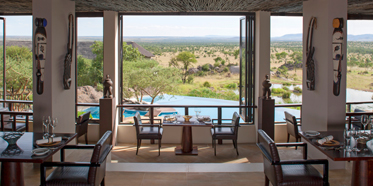 Dining area at The Four Seasons Serengeti