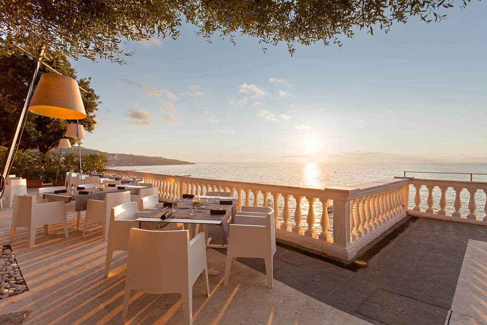 Volcano View from Grand Hotel Cocumella in Sant'Agnello di Sorrento, Italy