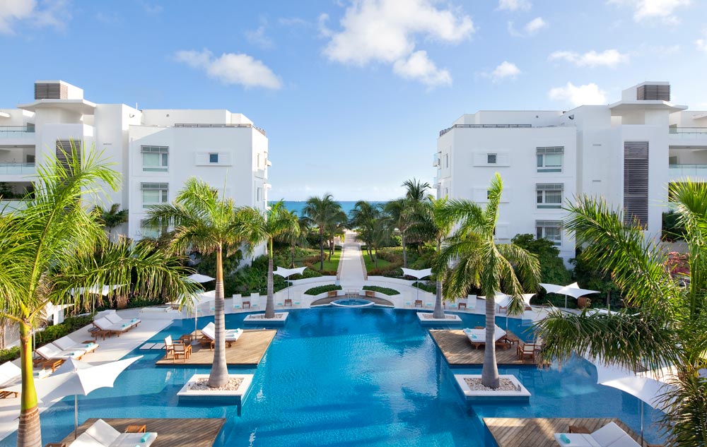 Infinity Edged 7000 Square Foot Pool at Wymara Resort and Villas, Turks and Caicos