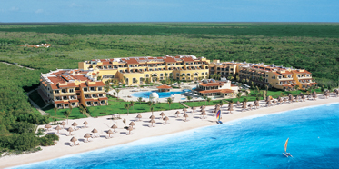 Aerial view of Secrets Capri Riviera Cancun in Playa Del Carmen, Mexico