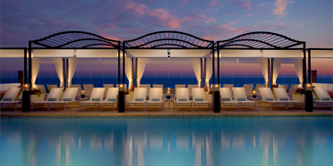 Pool and Lounge at Surf and Sand Resort, CA