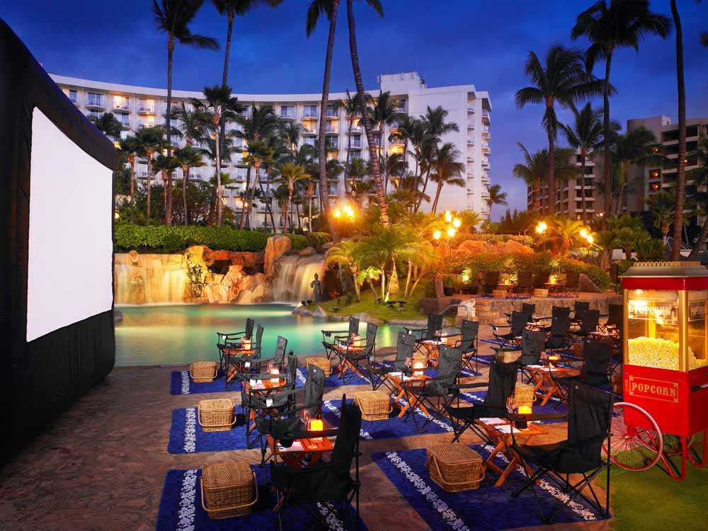 Movie Night by the Pool at the Westin Maui