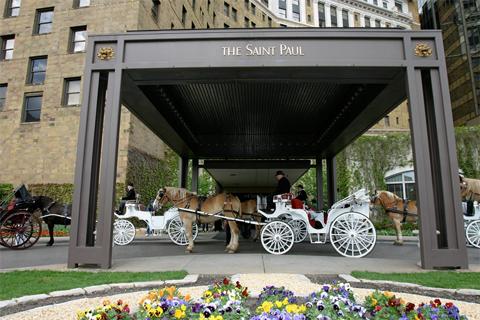 The Saint Paul Hotel is a timeless and gorgeous historic hotel.