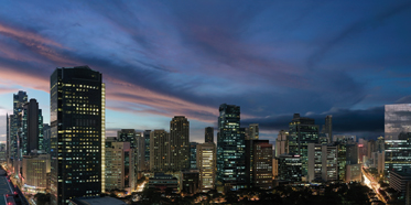 Skyline of the Fairmont Makati Hotel