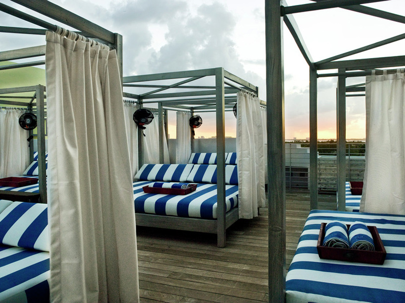 Beds on the Beach at Soho Beach House