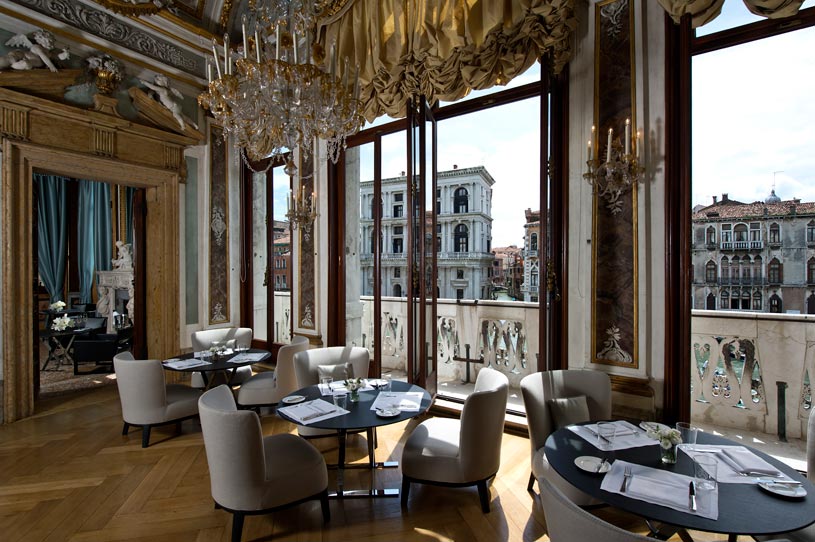 Piano Nobile Dining Room at The Aman Canal Grande Venice Hotel