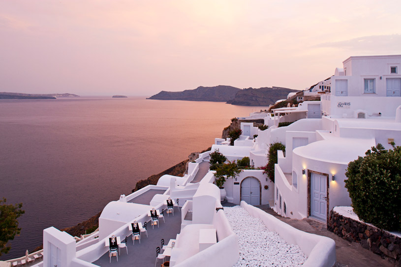 Exterior of The Canaves Oia Hotel