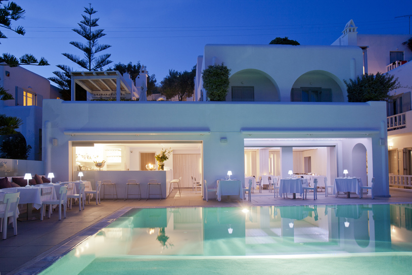 The Grace Restaurant located on the Pool Level at Grace Mykonos