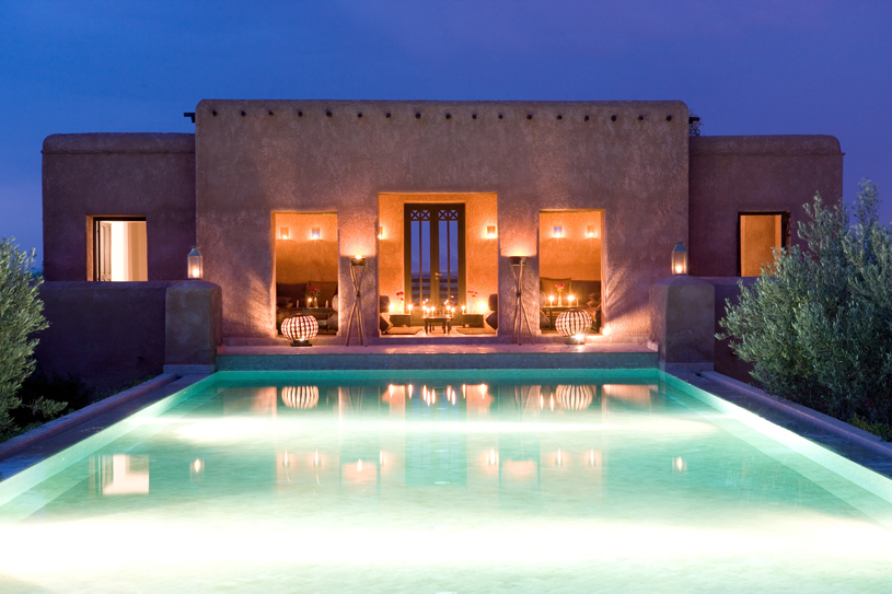 Pool by Night at Grace Marrakech