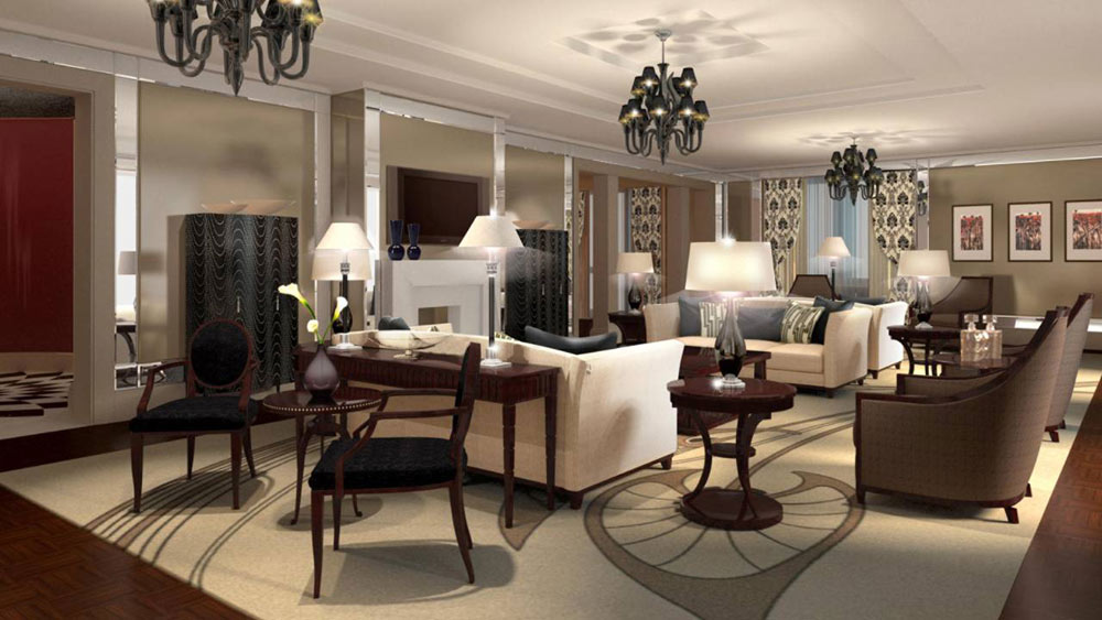 Suite Living Area at The Four Seasons Hotel Moscow