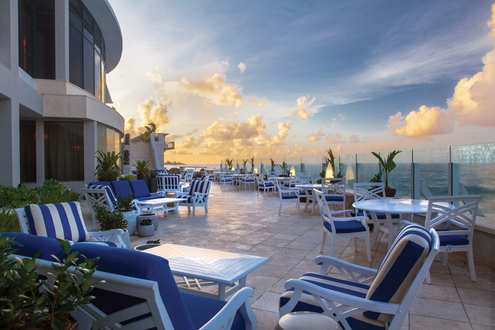 Sunset From Terrace at Condado Vanderbilt San Juan