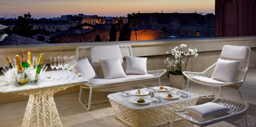 Terrace at Palazzo Montemartini, Rome