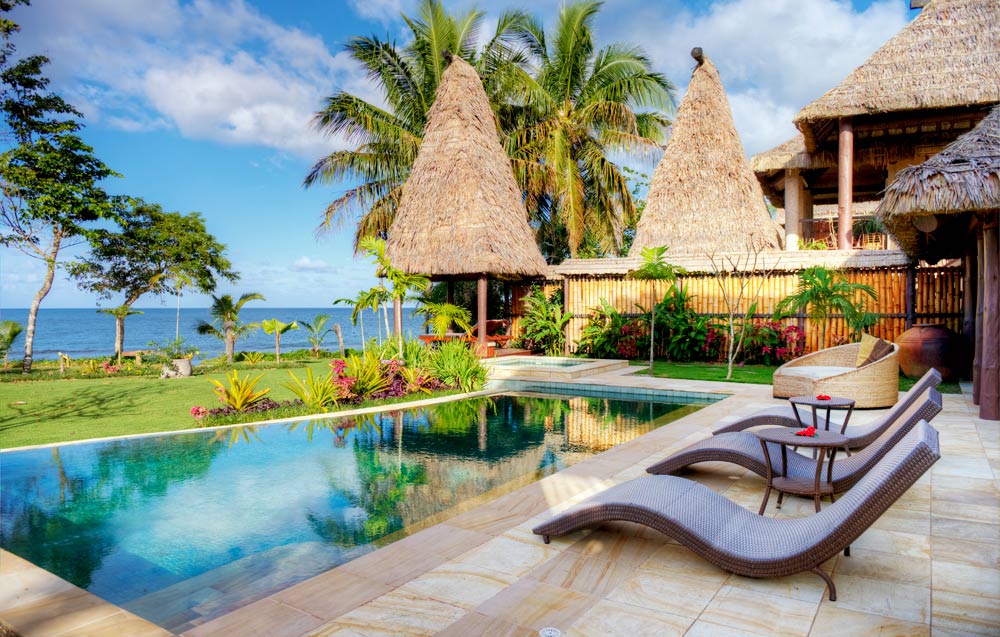 Beachfront grand pool villa with private pool, Pacific Harbour, Fiji Islands