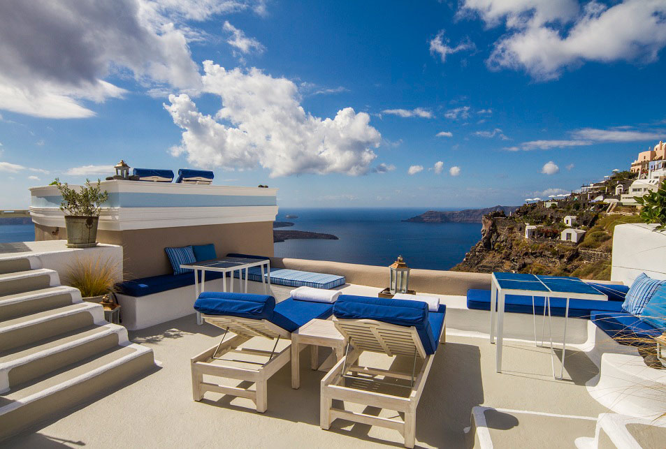 Grotto Suite Terrace at Iconic Santorini, Greece