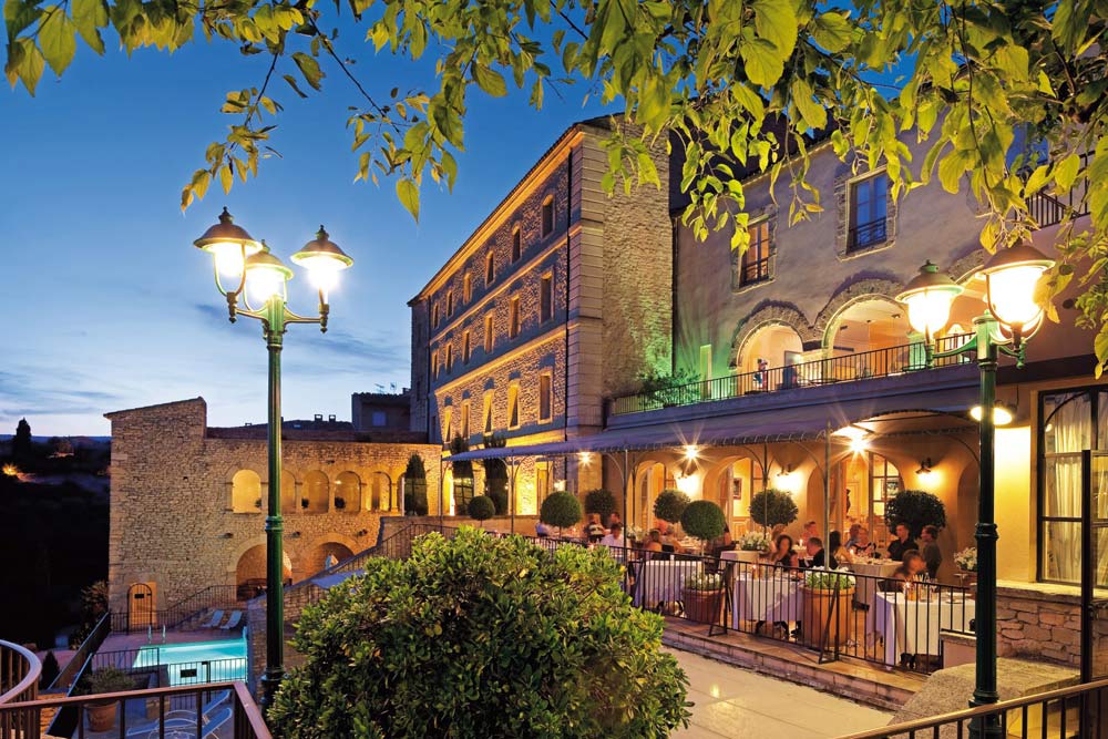 Terrace Dining at La Bastide de Gordes, France