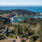 Aerial View of the Brewery Gulch Inn, Mendocino, CA