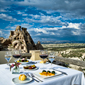 SEKI Restaurant Terrace Views at Argos in Cappadocia, Turkey