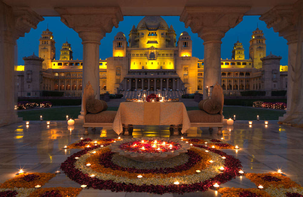 Baradari Dining at Umaid Bhawan Palace, Jodphur, India