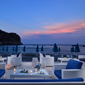 Beach Bar at La Plage Resort, Taormina, Messina, Italy