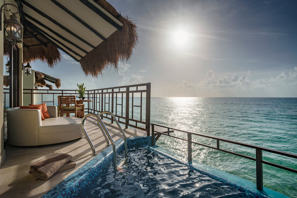 Palafitos Overwater Bungalows Private Pool at El Dorado Maroma