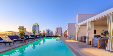 Rooftop Pool at Andaz San Diego, CA