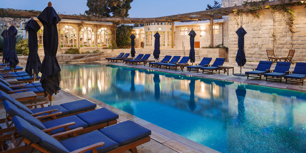 Outdoor Pool at American Colony Hotel, Jerusalem, Israel