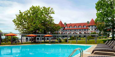 Outdoor Pool at The Algonquin Hotel, St Andrews, NB, Canada