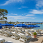 Beach Lounge at Hotel Juana, Antibes, France