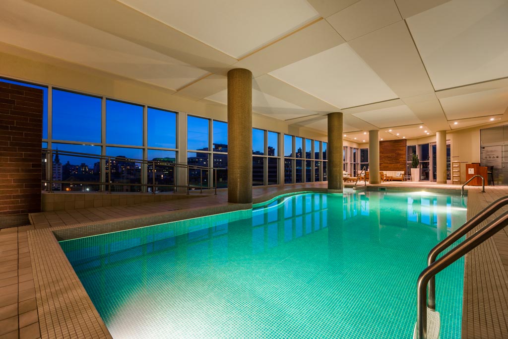 Indoor Pool at Hotel Le Crystal, Montreal, Quebec, Canada