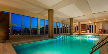 Indoor Pool at Hotel Le Crystal, Montreal, Quebec, Canada