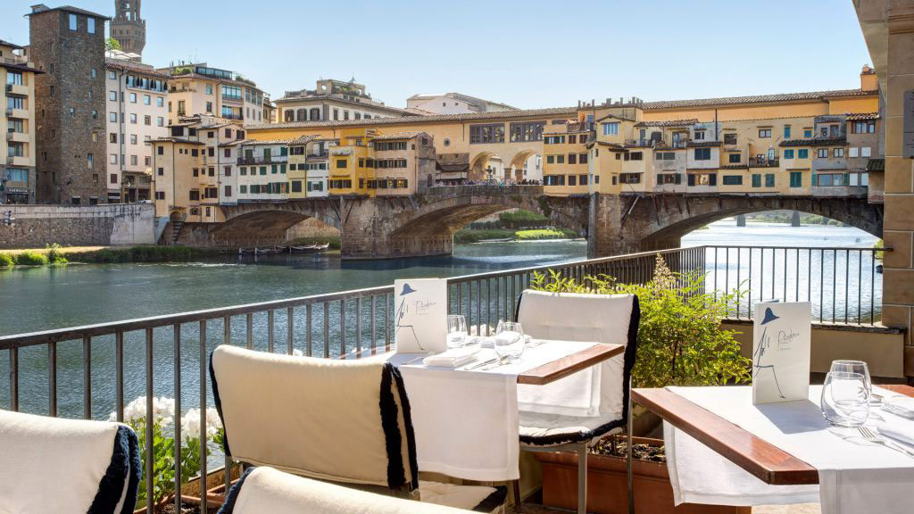 Terrace Dine at Hotel Lungarno, Florence, Italy