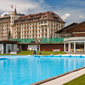 Outdoor Pool at Gstaad Palace Hotel, Switzerland