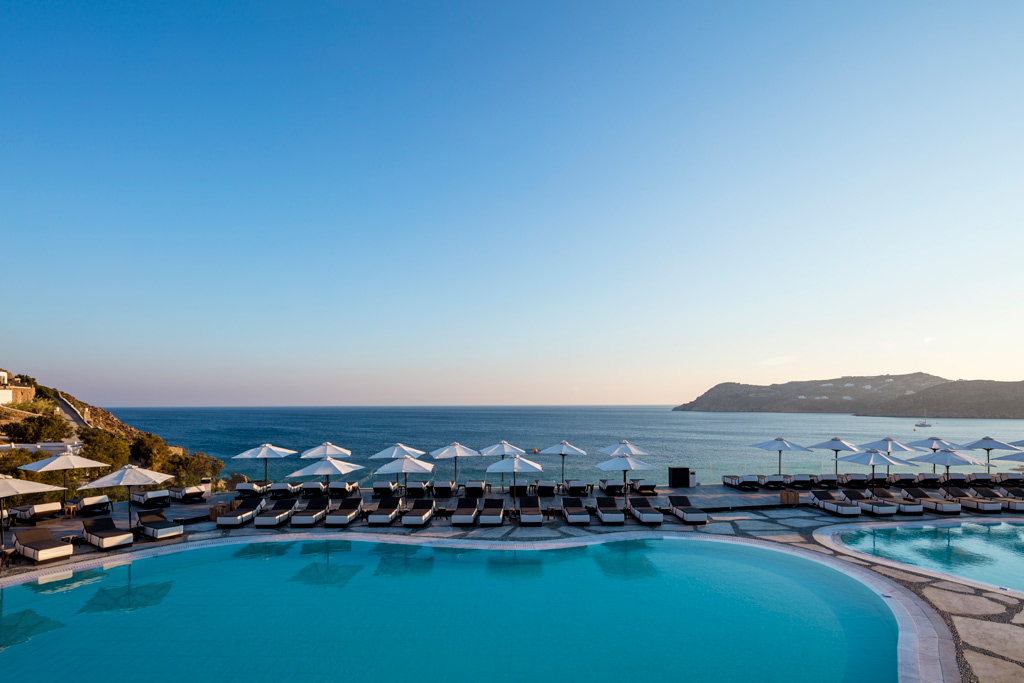 Outdoor Pool at Myconian Imperial Resort and Thalasso Spa, Mykonos, Greece