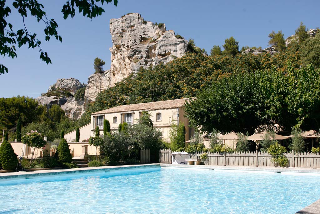 Outdoor Pool at Oustau De Baumaniere, Les Baux de Provence, France