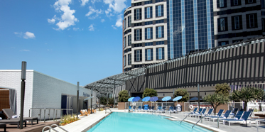 Outdoor Pool at InterContinental Los Angeles Downtown, CA