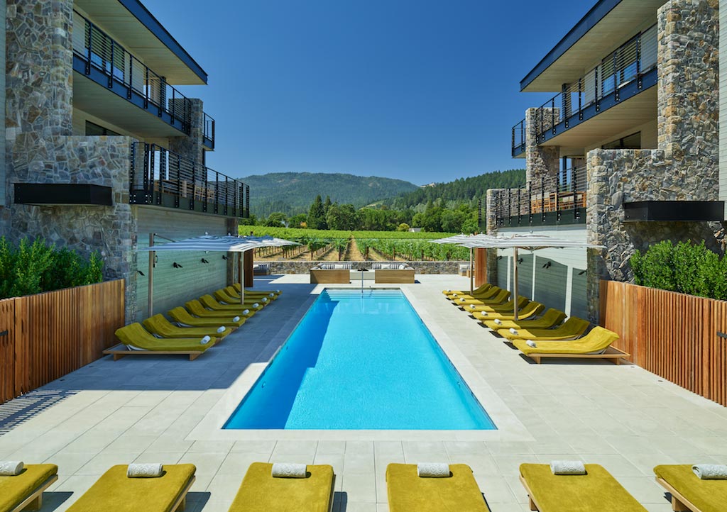 Outdoor Pool at Las Alcobas Napa Valley, St. Helena, CA