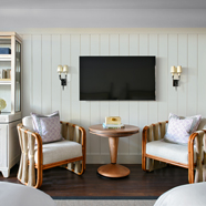 Queen Guest Room with Sitting Area at Rosewood Baha Mar, Nassau, Bahamas