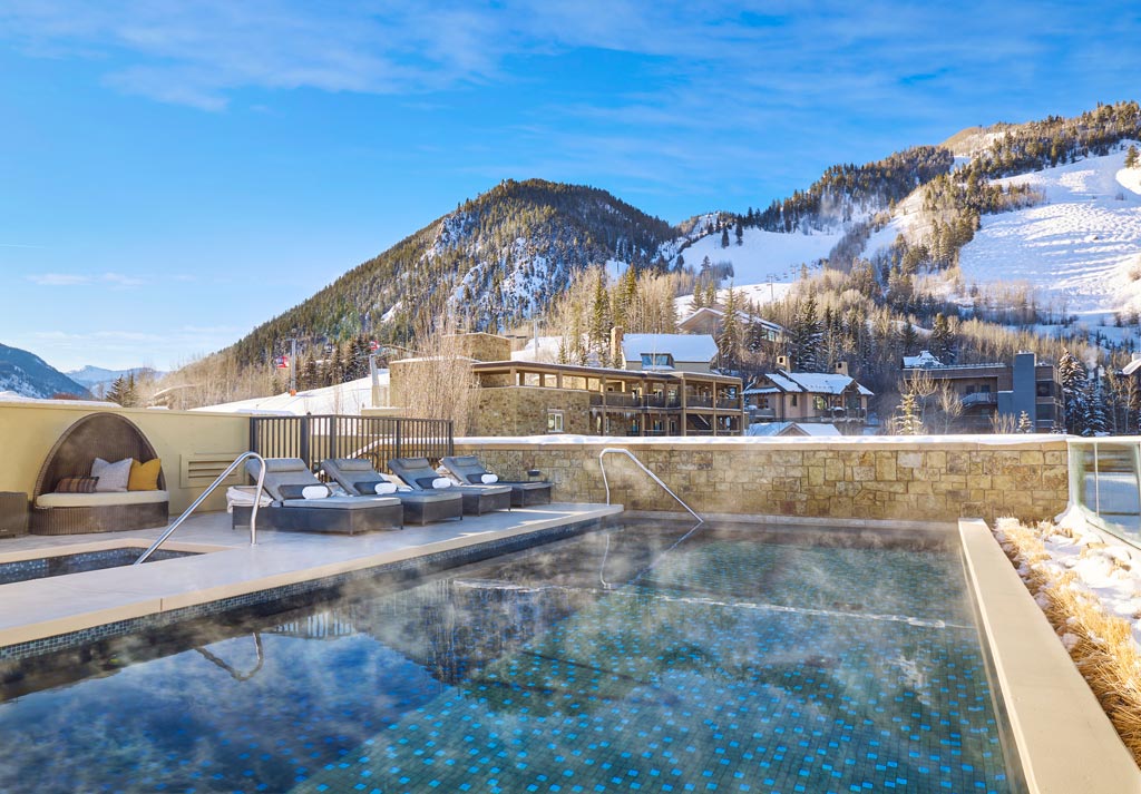 Outdoor Pool at Residences at The Little Nell, Aspen, CO