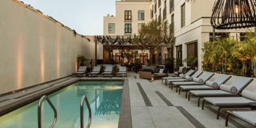 Outdoor Pool at Kimpton La Peer Hotel, West Hollywood, CA