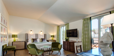 Junior Suite Interconnecting with Popolo Suite at Rocco Forte Hotel De Russie, Rome, Italy