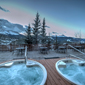 Hot Tubs on Deck at The Lodge at Breckenridge, Breckenridge, CO