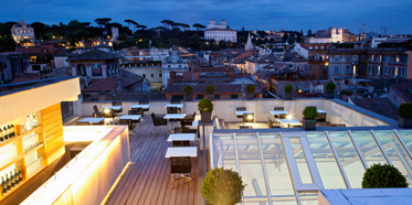 Rooftop Views from The First Roma, Rome, Italy