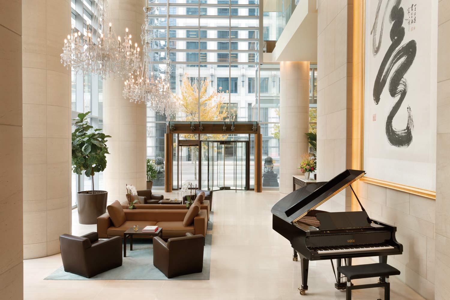 Lobby of Shangri-la Hotel Vancouver, Canada