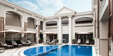 Outdoor Pool at Langham Hong Kong